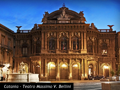 catania piazza teatro massimo vincenzo bellini