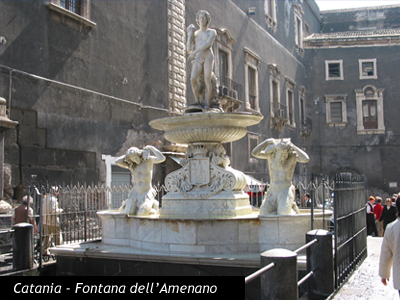 catania piazza teatro massimo fontana dell'amenano